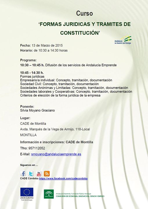 Proximos Eventos Cade Provincia De Cordoba Curso Formas