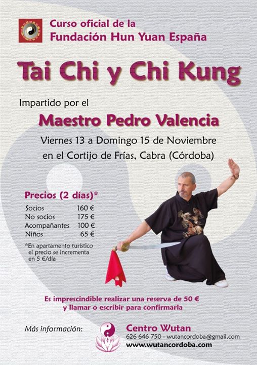 Vagabundo compañero Cava Próximos Eventos | Centro Wutan Córdoba | Curso de Tai Chi, Chi Kung y  meditación | SOY CÓRDOBA
