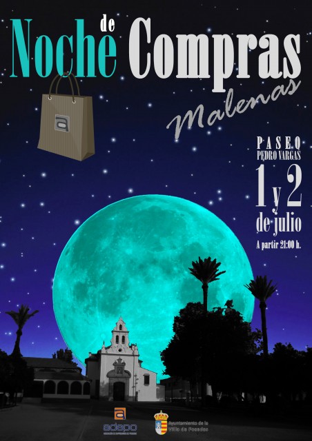 Cartel Shopping Night Malena 2